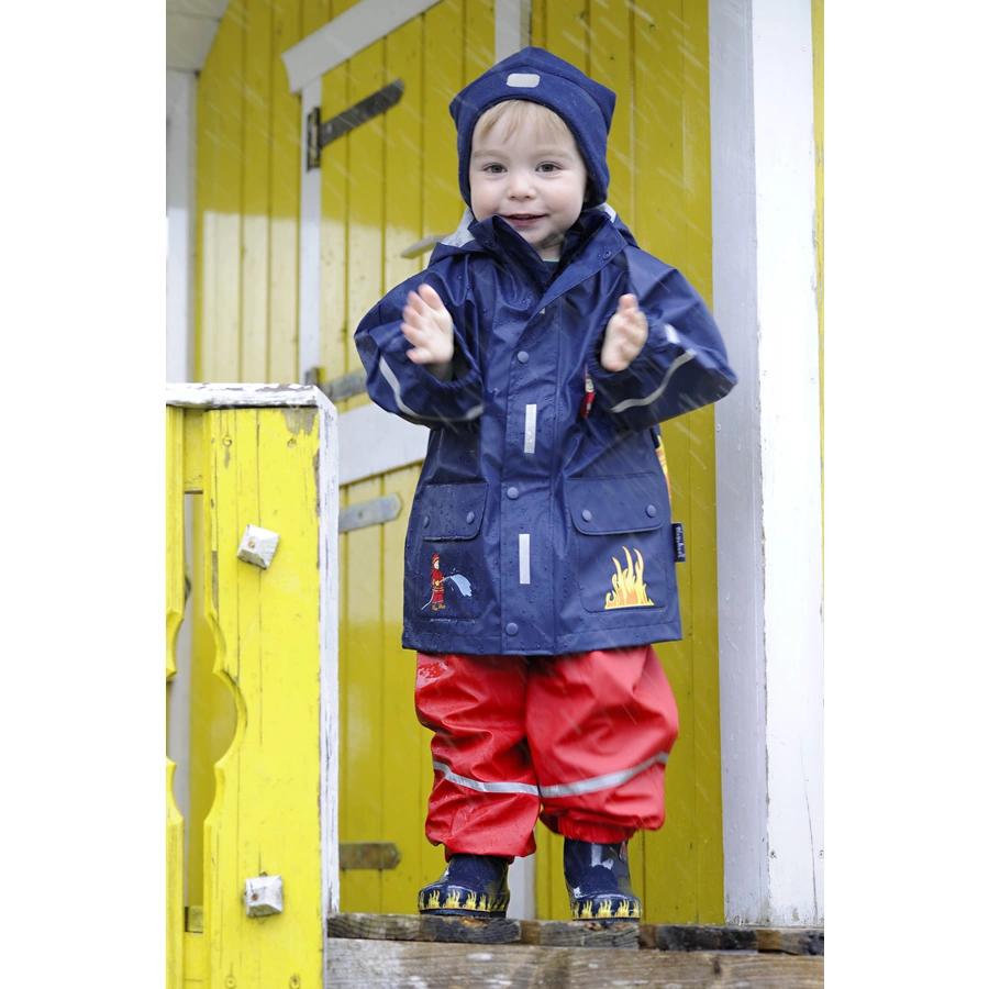 Playshoes Regen-Mantel Feuerwehr