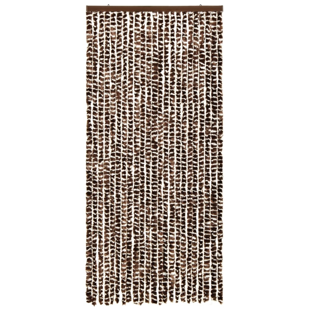 Moustiquaire marron et blanc 90x220 cm chenille