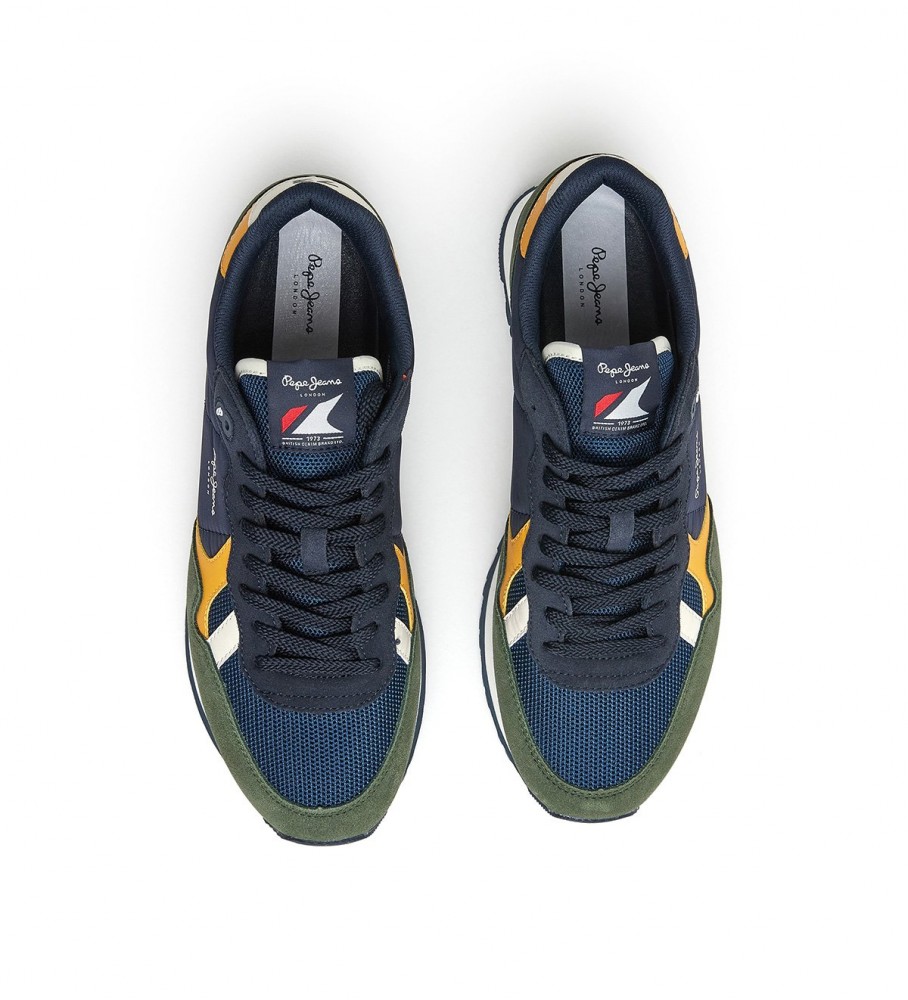 Tênis Pepe Jeans Brit Heritage M em couro azul-marinho