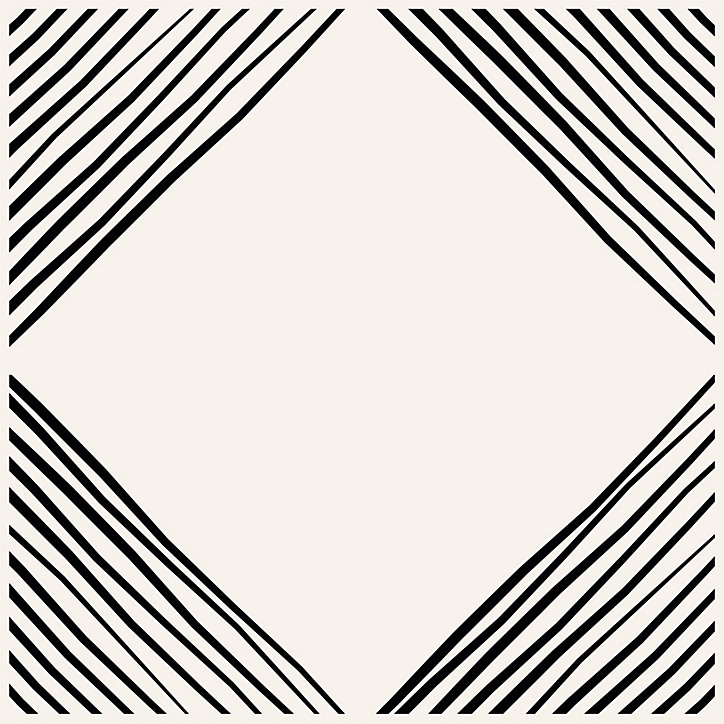 Lot 8 carreaux adhésifs décoratifs Vinyl Way Bahia Dada Art effet mosaïque noir & blanc L.20 x L.20 cm x ep.1,3 mm