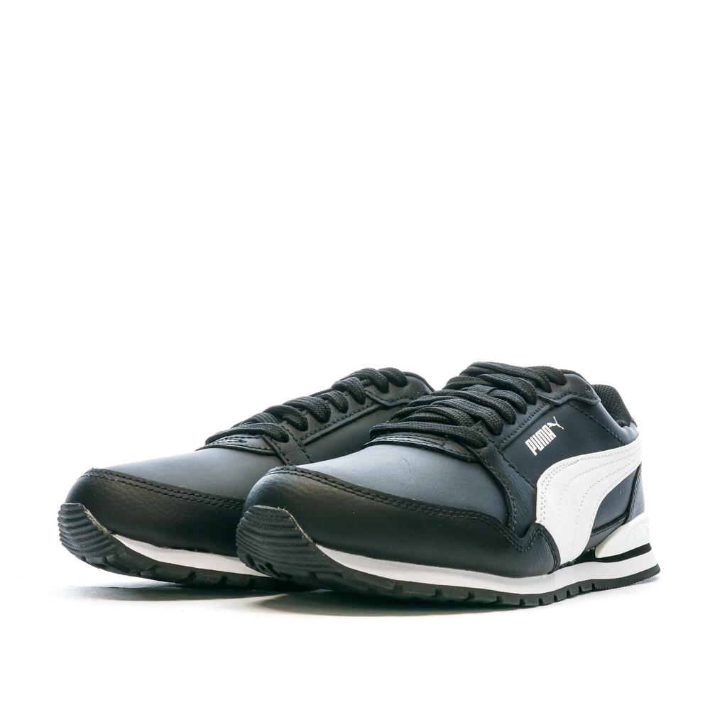 Puma Baskets Noires/Blanches Garçon Puma St Runner V3