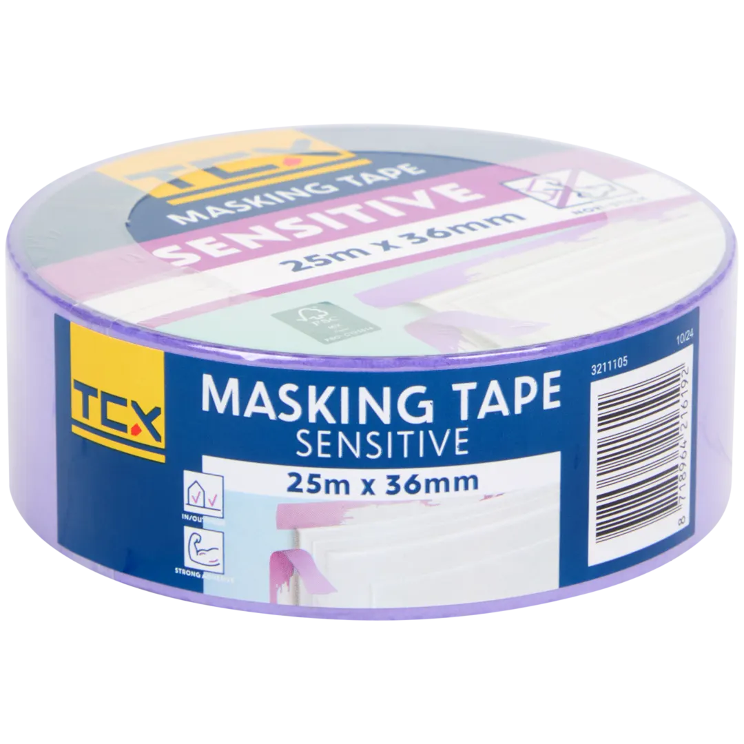 TCX afplaktape Sensitive 36 mm x 25 m