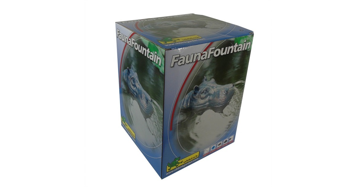 UbbinkDrijvende spuitfiguur Nijlpaardenkop waterornament