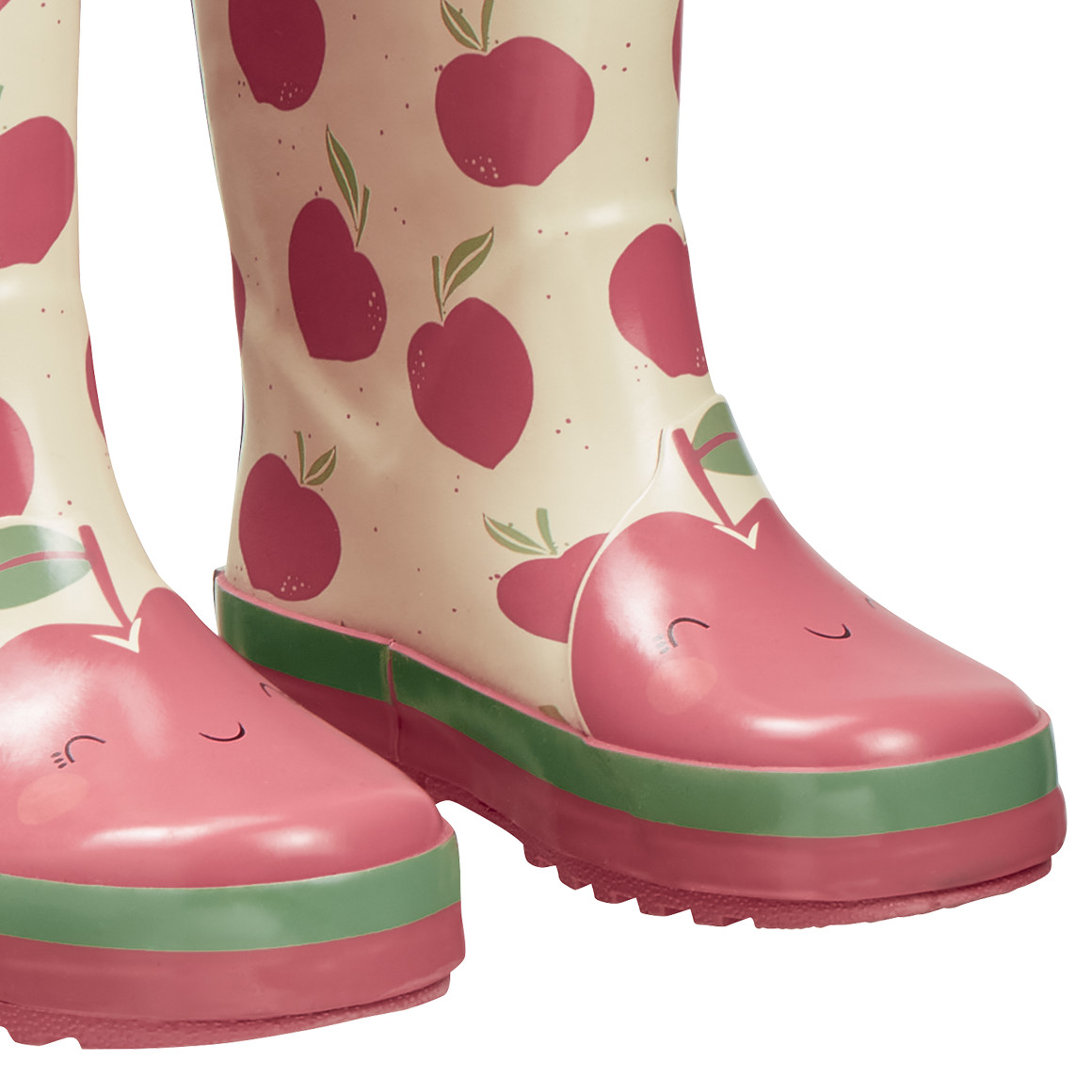 Topomini Baby Gummistiefel mit Henkeln rosa / creme
