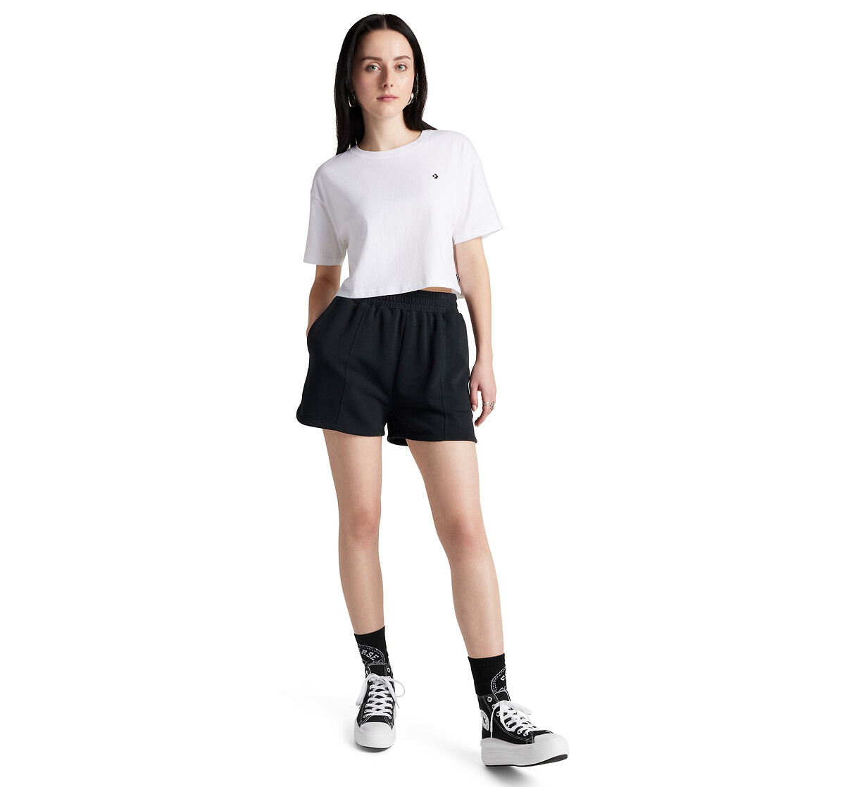 CONVERSE<br>Shorts em sarja