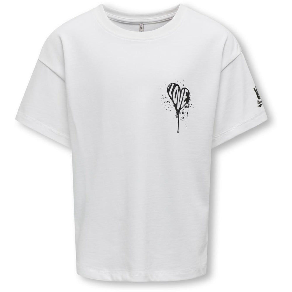 Køb kids ONLY Bright White Cilla Boxy T-Shirt