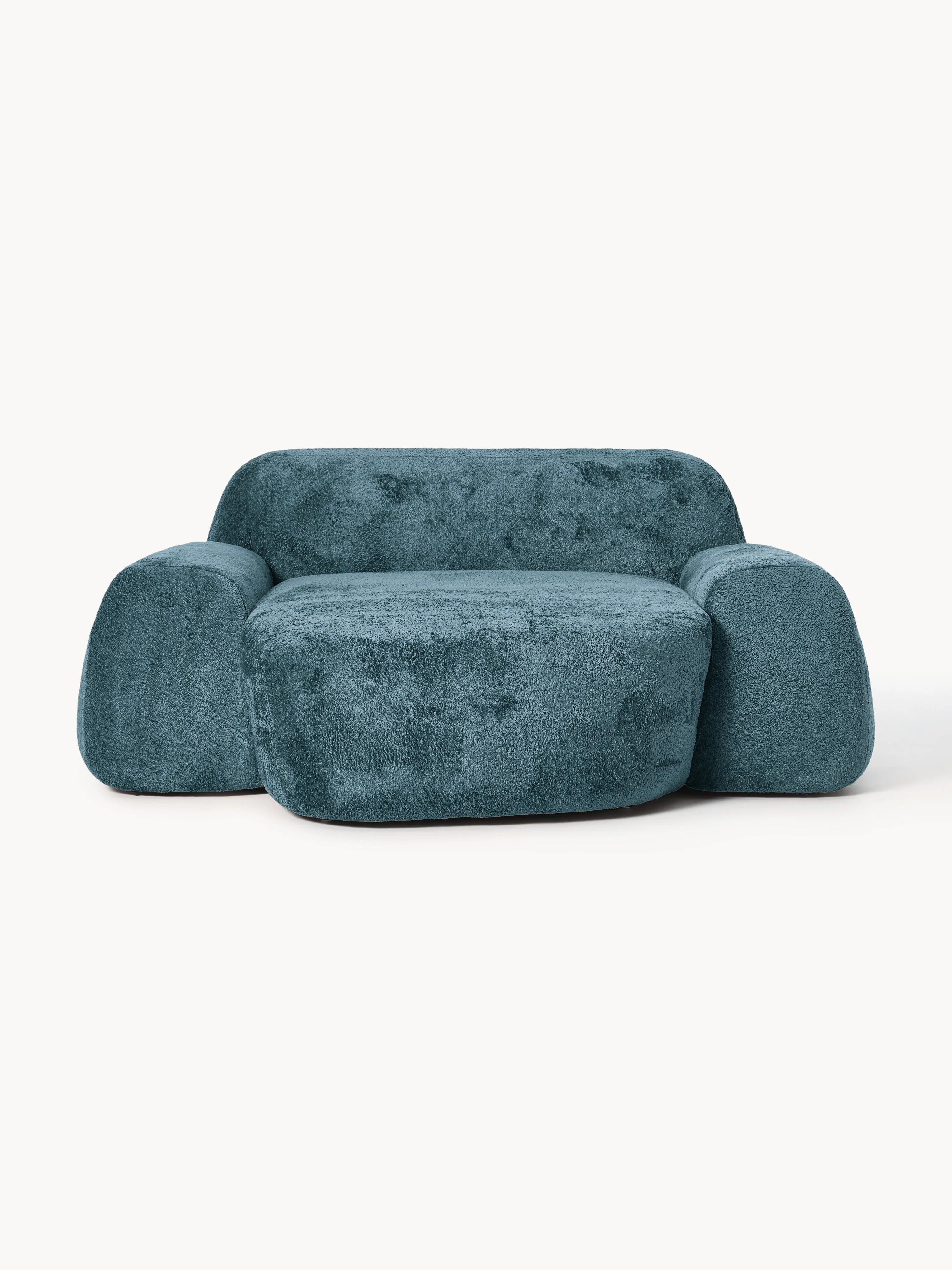 XL teddy bouclé loungestoel Wolke
