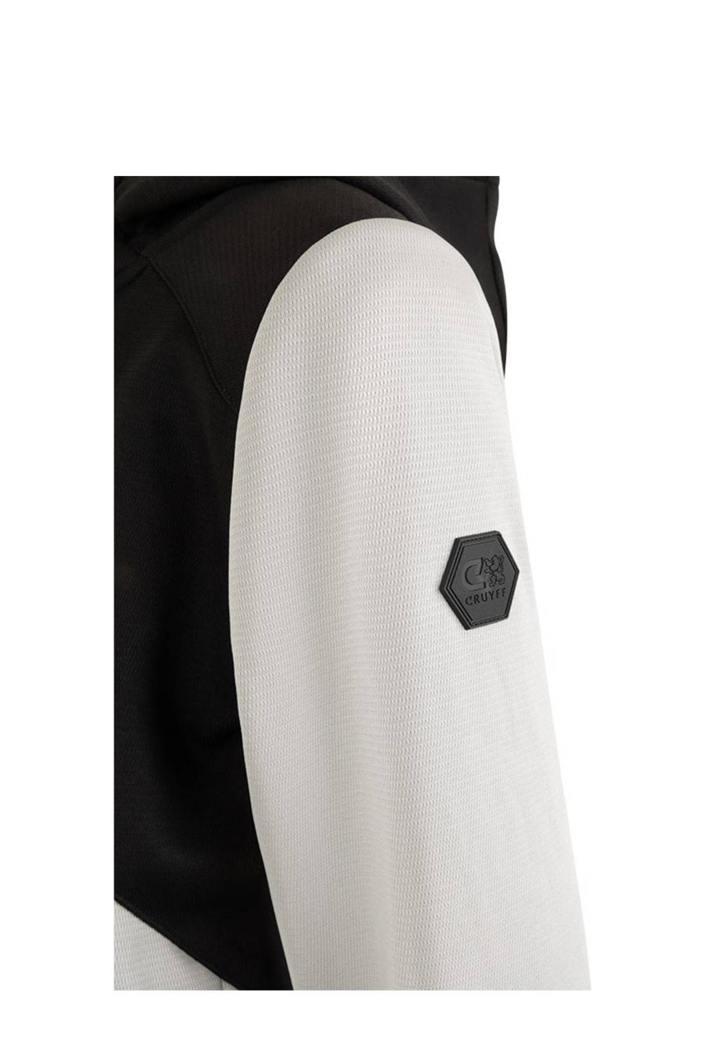 Cruyff fleece vest zwart/grijs