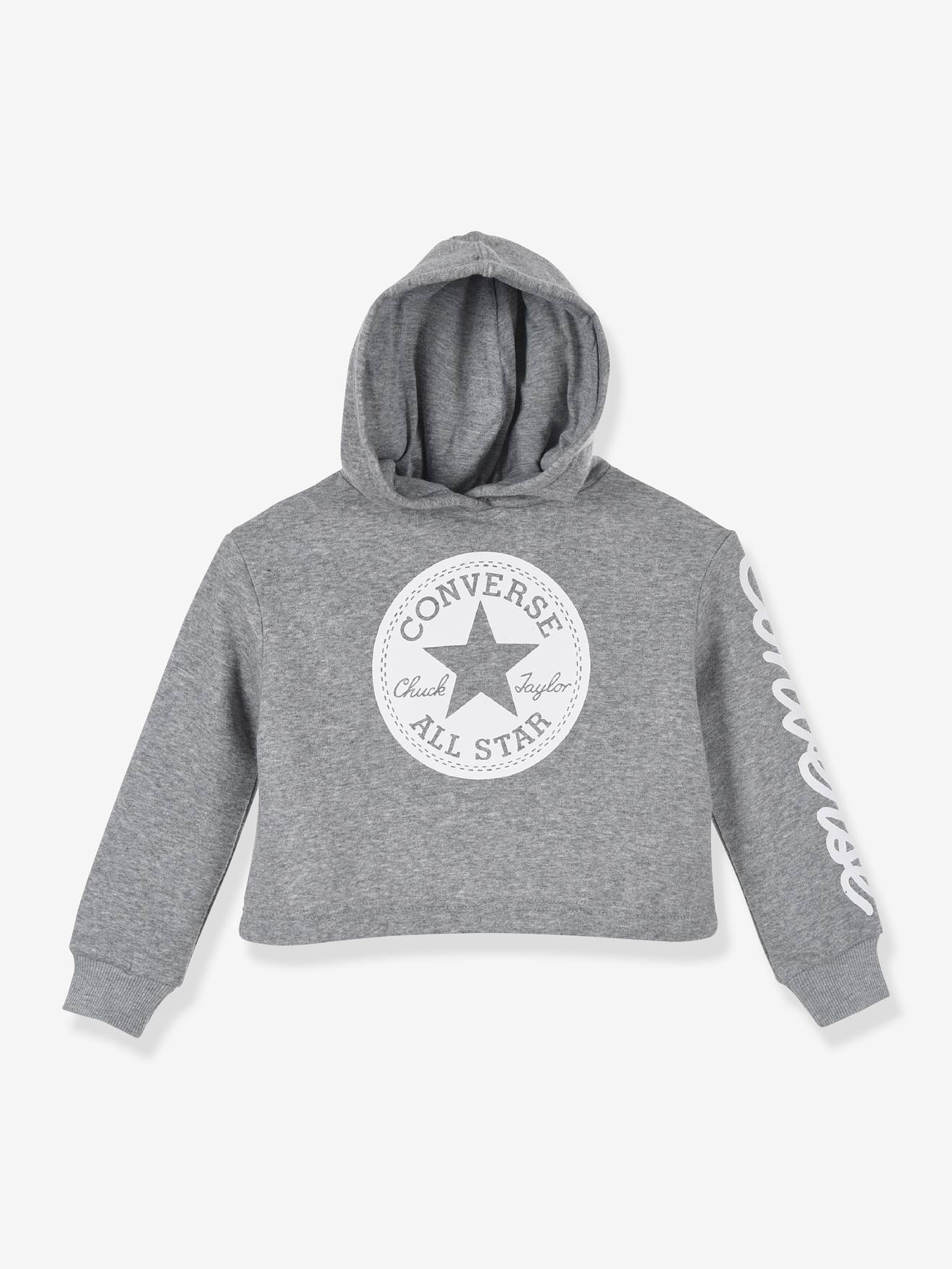 Moletom cropped Chuck Patch CONVERSE cinza