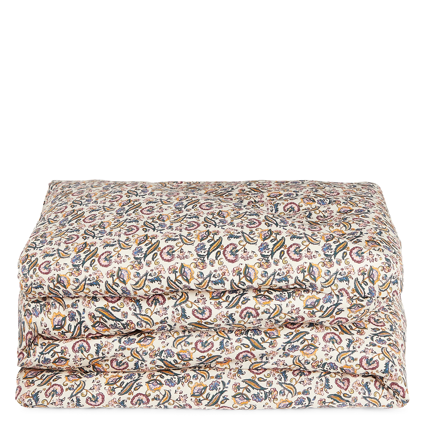 NOEMIE - Housse de couette imprimé en coton bio| Beige