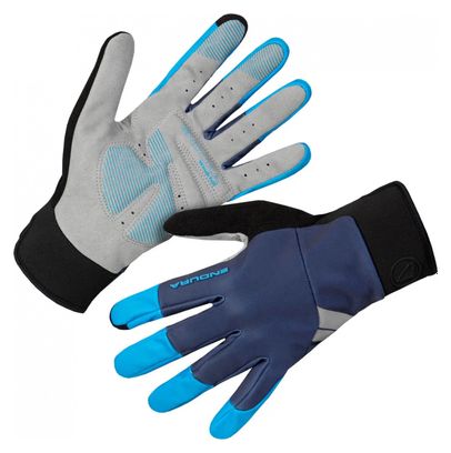 Gants Longs Endura Windchill Bleu
