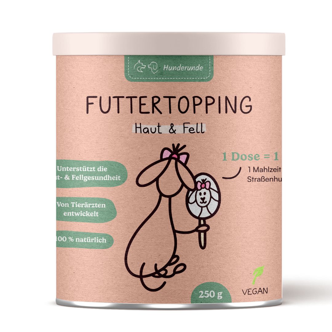 Hunderunde Futtertopping Haut & Fell