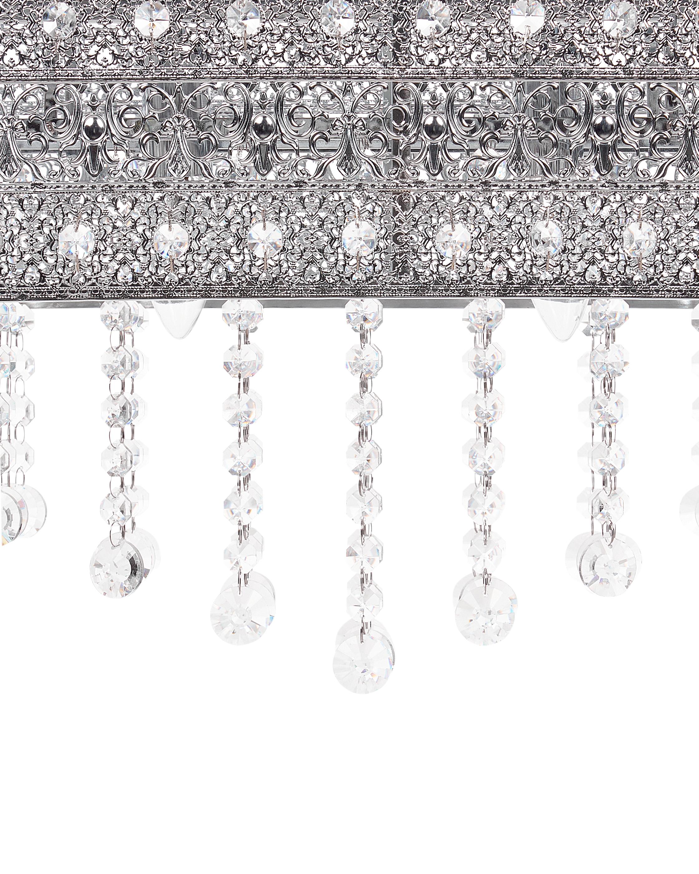 Kroonluchter BELELLE Kristal Zilver