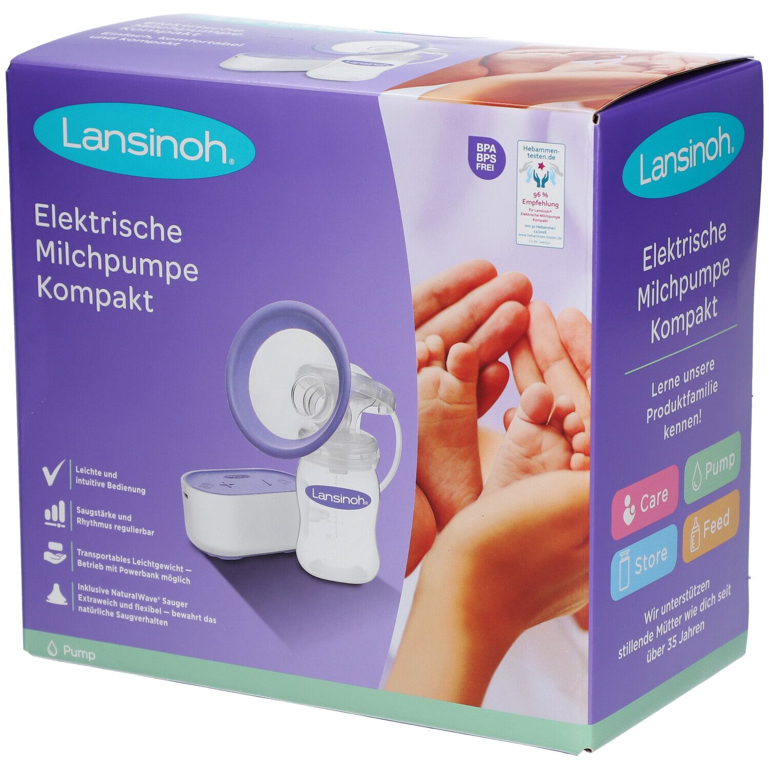 Lansinoh® elektrische Milchpumpe Kompakt