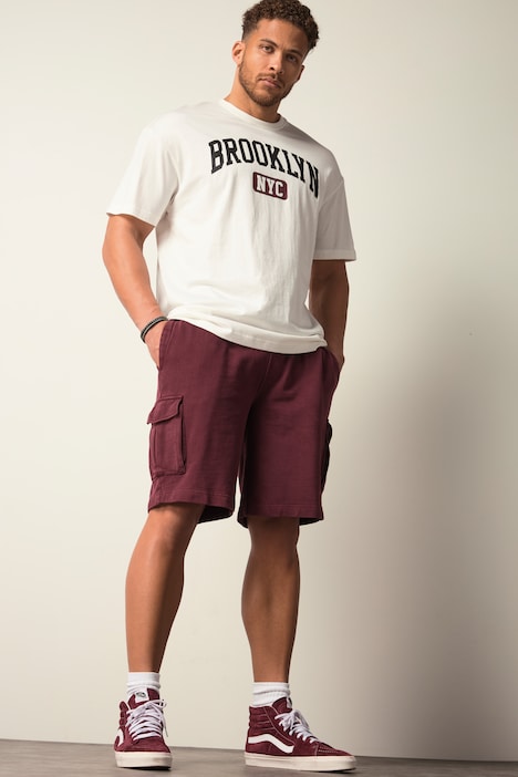 STHUGE Cargo-Bermuda, Elastikbund, Sweat, Relaxed Fit,bis 8 XL