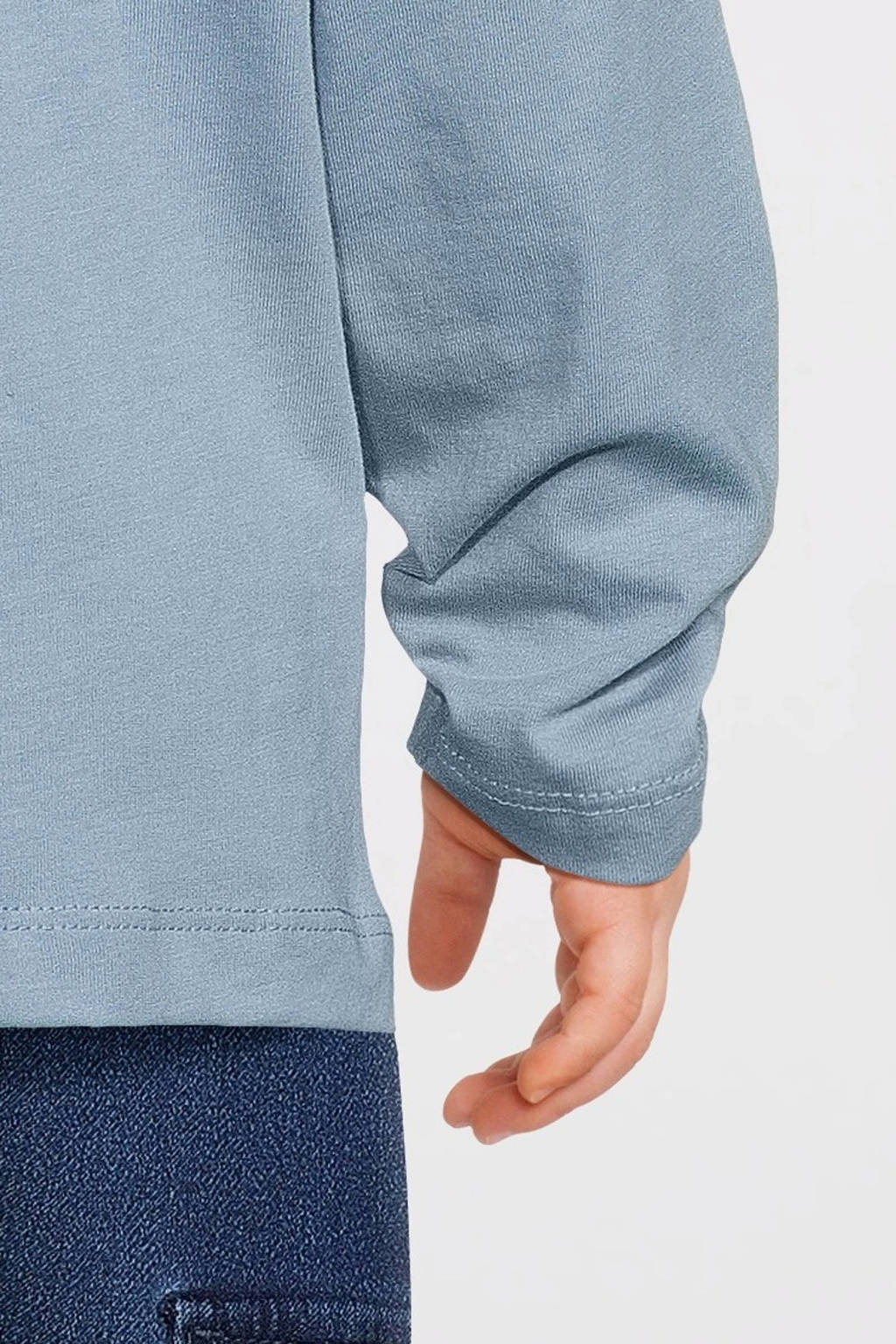 NAME IT longsleeve NMMVAGNO met printopdruk blauw