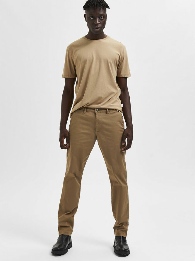 Selected Homme SLHSLIM-NEW MILES 175 FLEX CHINO W Ermine