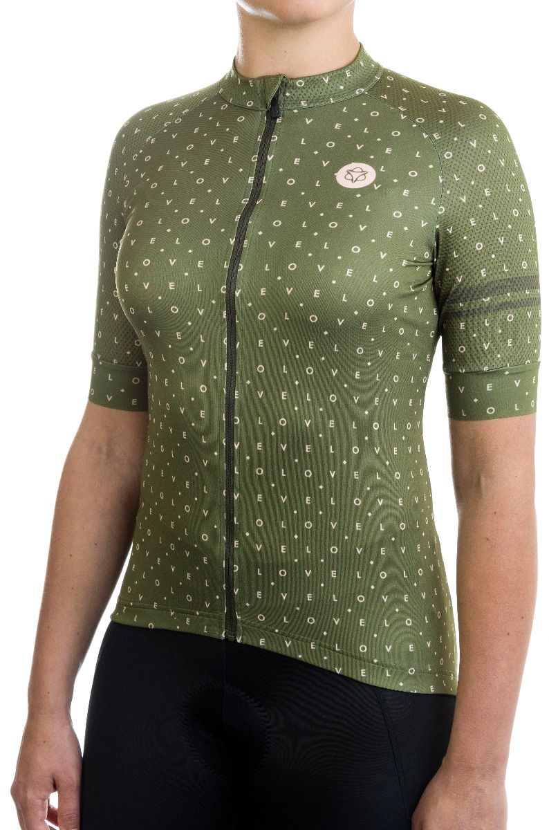 AGU Velo love jersey women oliven grøn