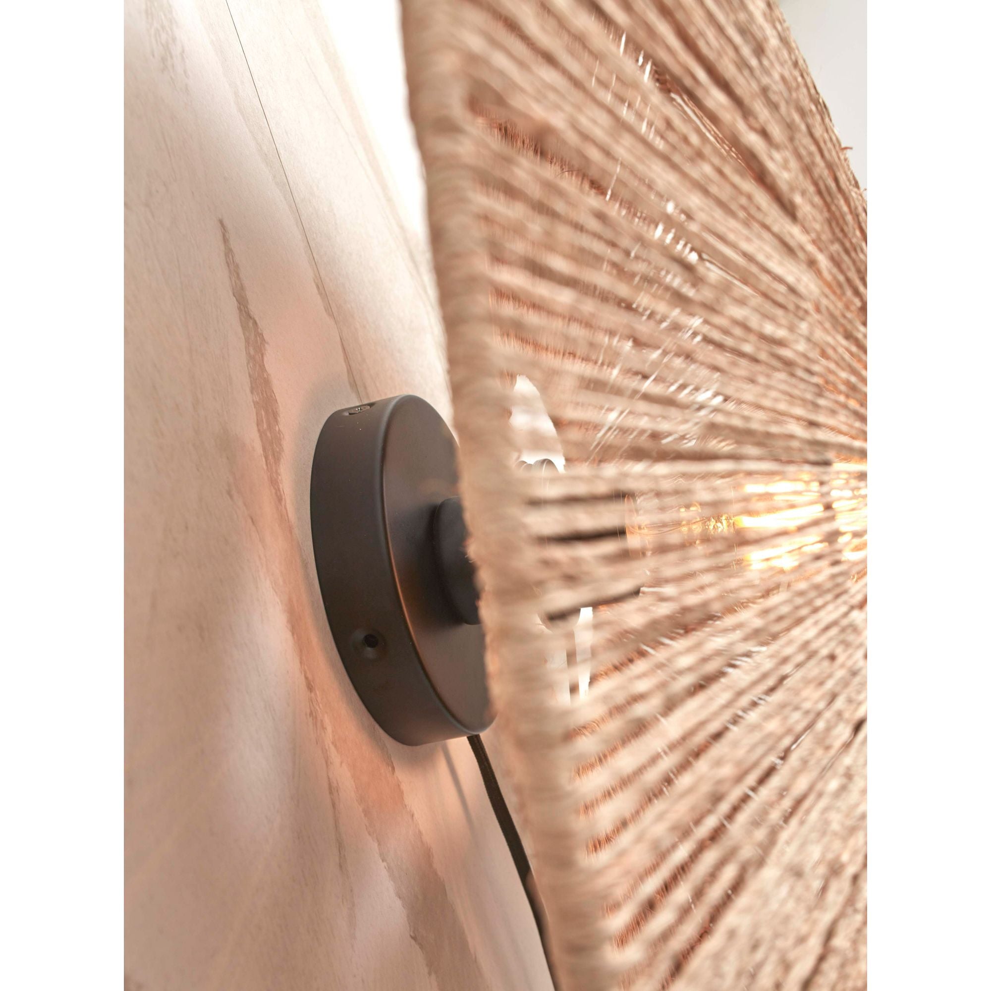 GOOD&MOJO Wandlamp Iguazu - Jute - Ã55cm
