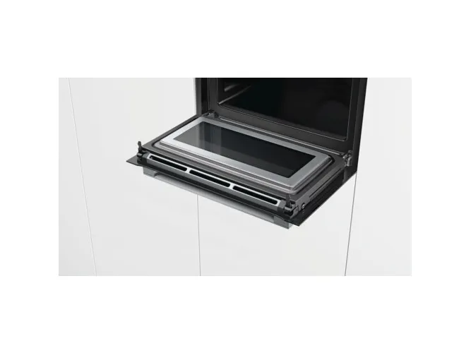 Bosch Serie | 8 CMG676BB1 - Kombinationsovn - til indbygning - niche - bredde: 56 cm - dybde: 55 cm - højde: 45 cm - med selv-rengøring - sort