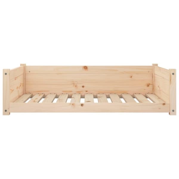 vidaXL Hundeseng 95,5x65,5x28 cm heltre furu