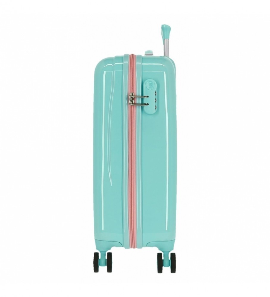 Mala de cabine rígida Joumma Bags Be Happy, turquesa - 38x55x20cm -
