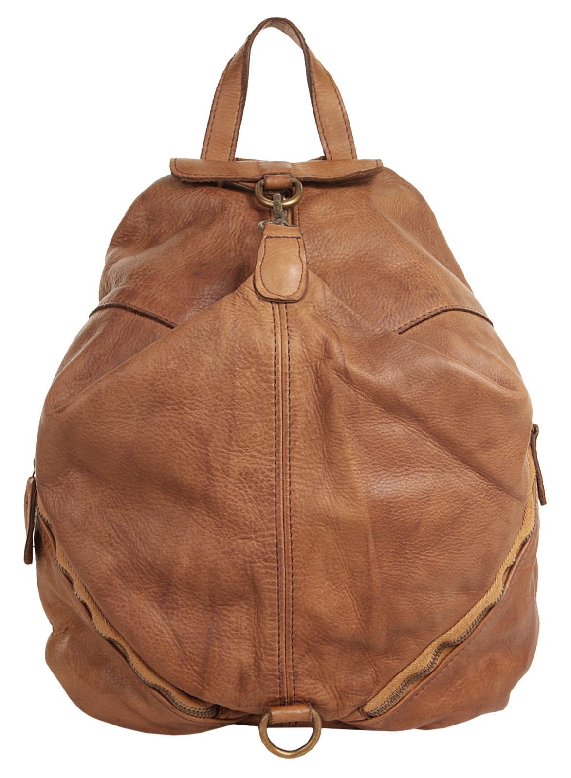 Samantha Look Cityrucksack echt Leder, Made in Italy