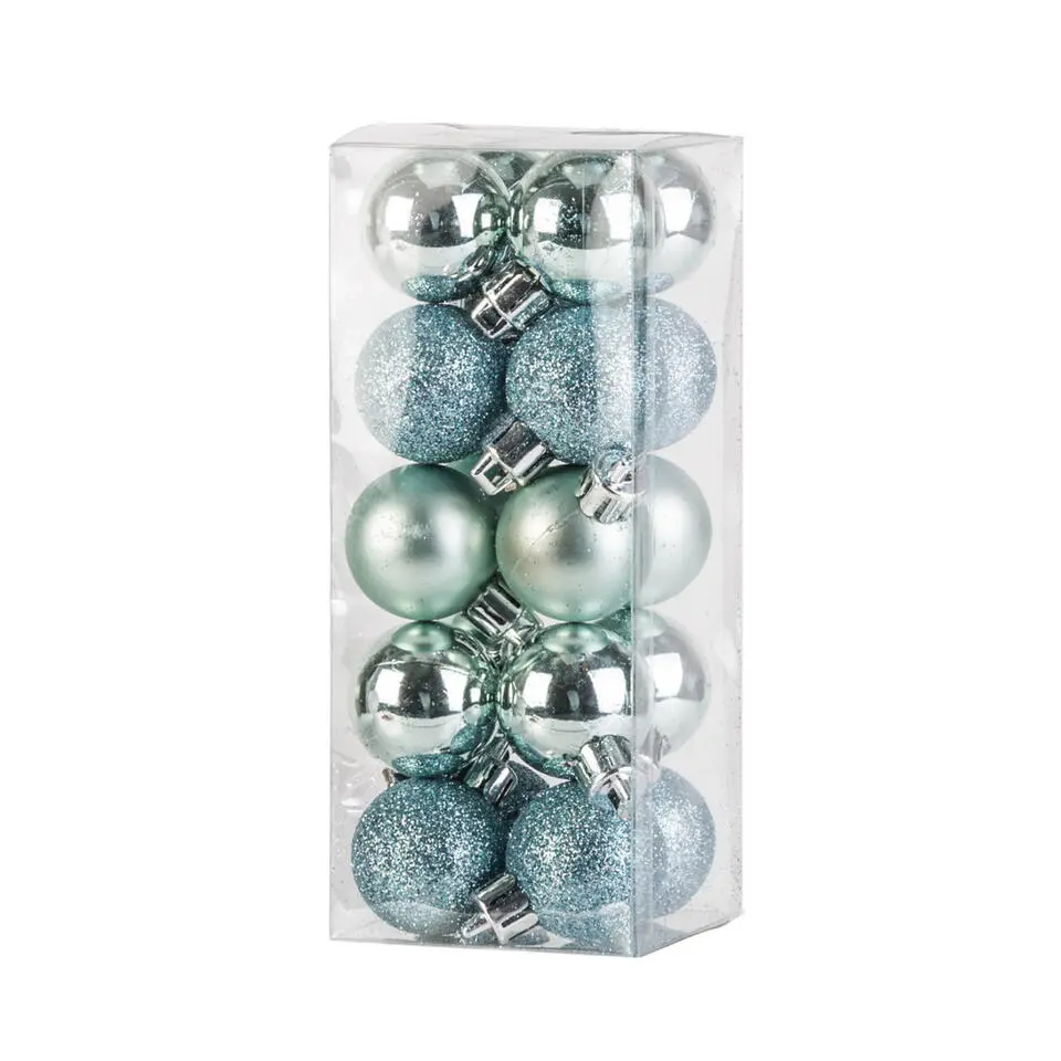 Cosy & Trendy Kerstballen - 20 ST - mint groen - 3 cm