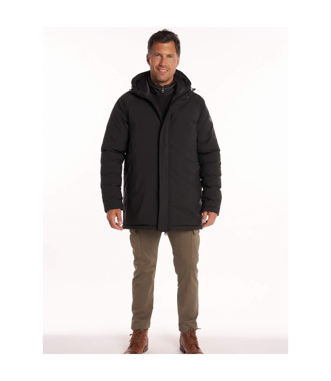 Parka mi longue à capuche
