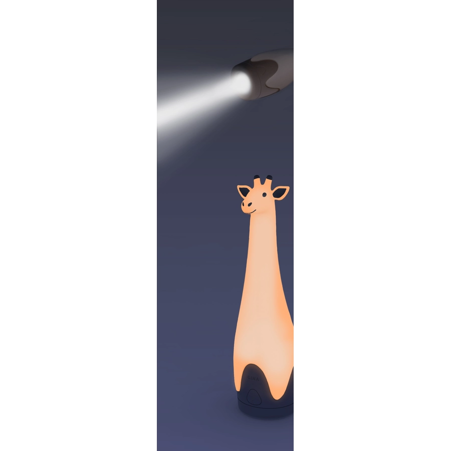 ZAZU Taschenlampe und Nachtlicht Giraffe Gina, grau