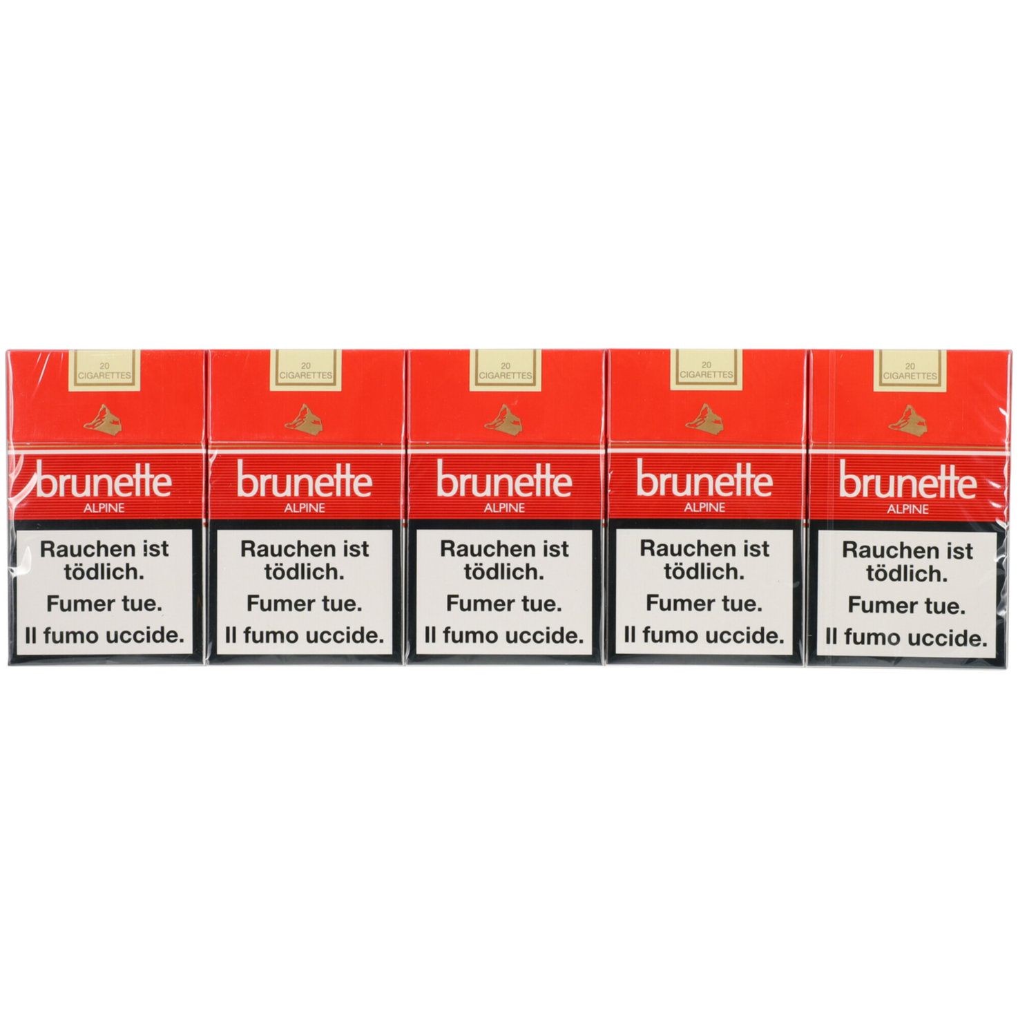 Brunette Zigaretten Alpine Box Stange