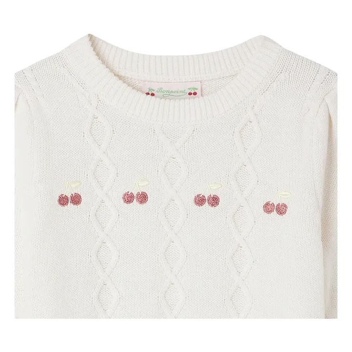 Bonpoint Pull Alphonza Laine | Blanc
