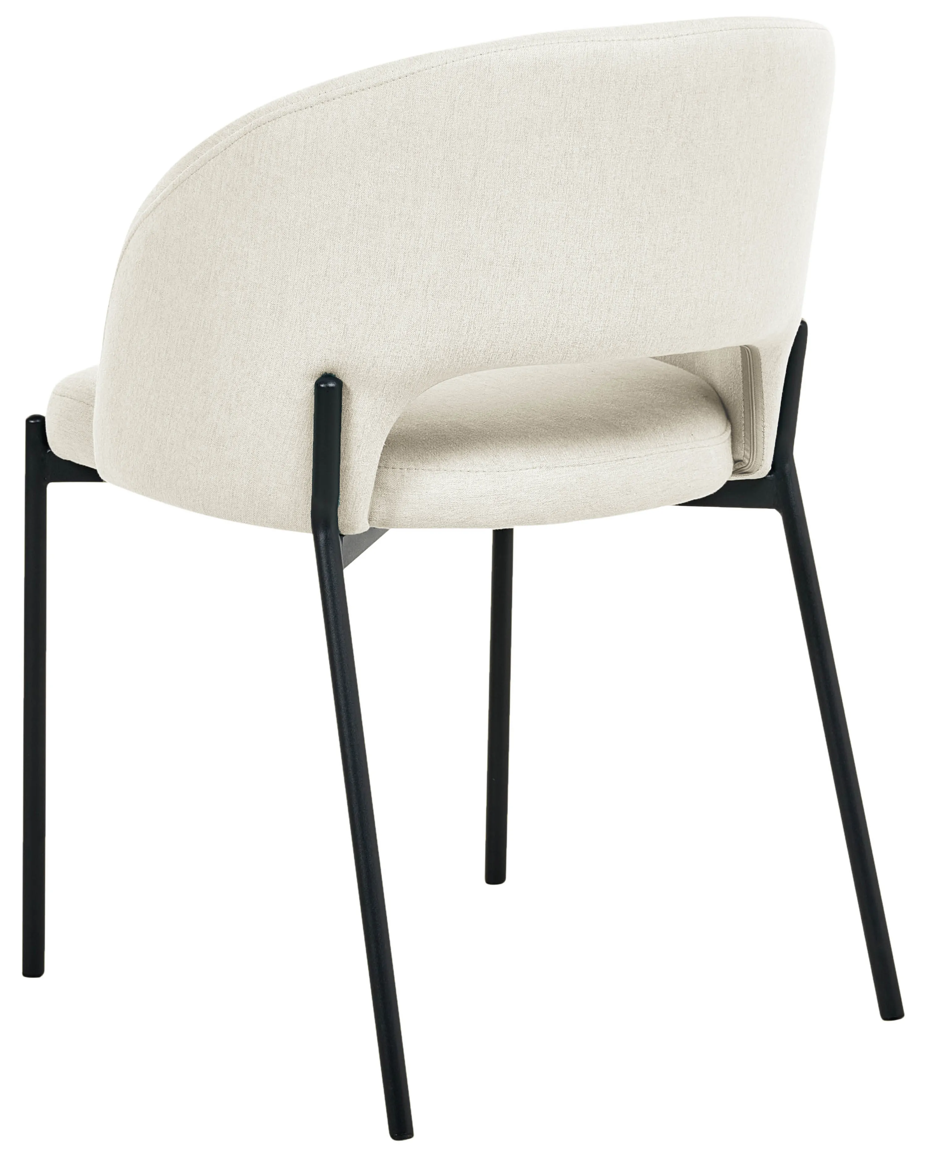 Set van 2 eetkamerstoelen PENNY Stof Lichtbeige