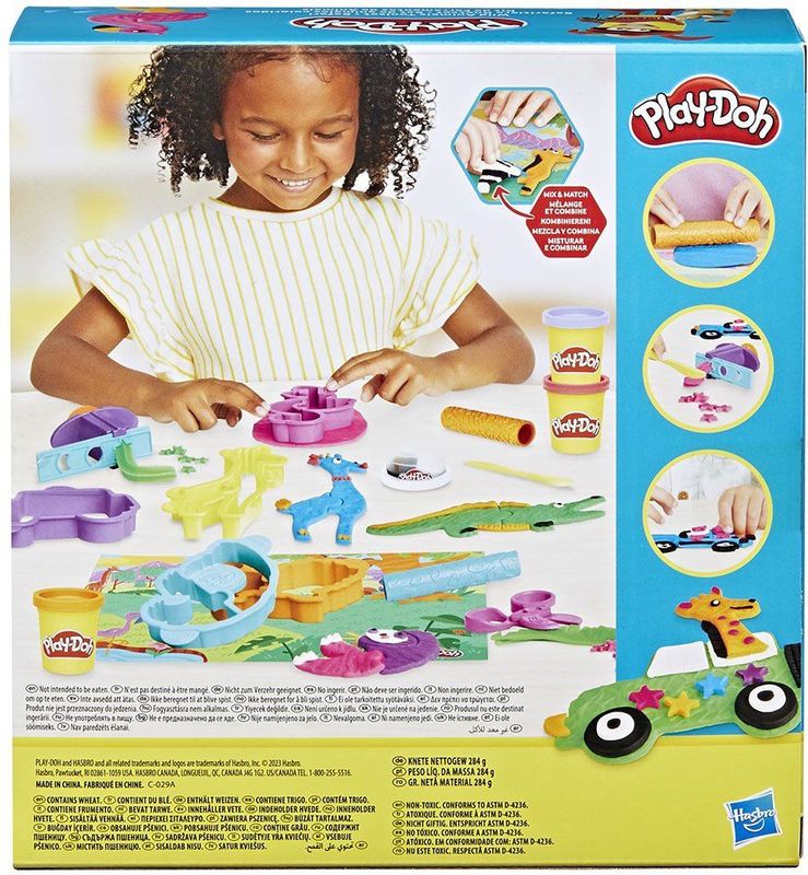 Play-Doh - Colorful Animals Set - Klei - 6 Blikken