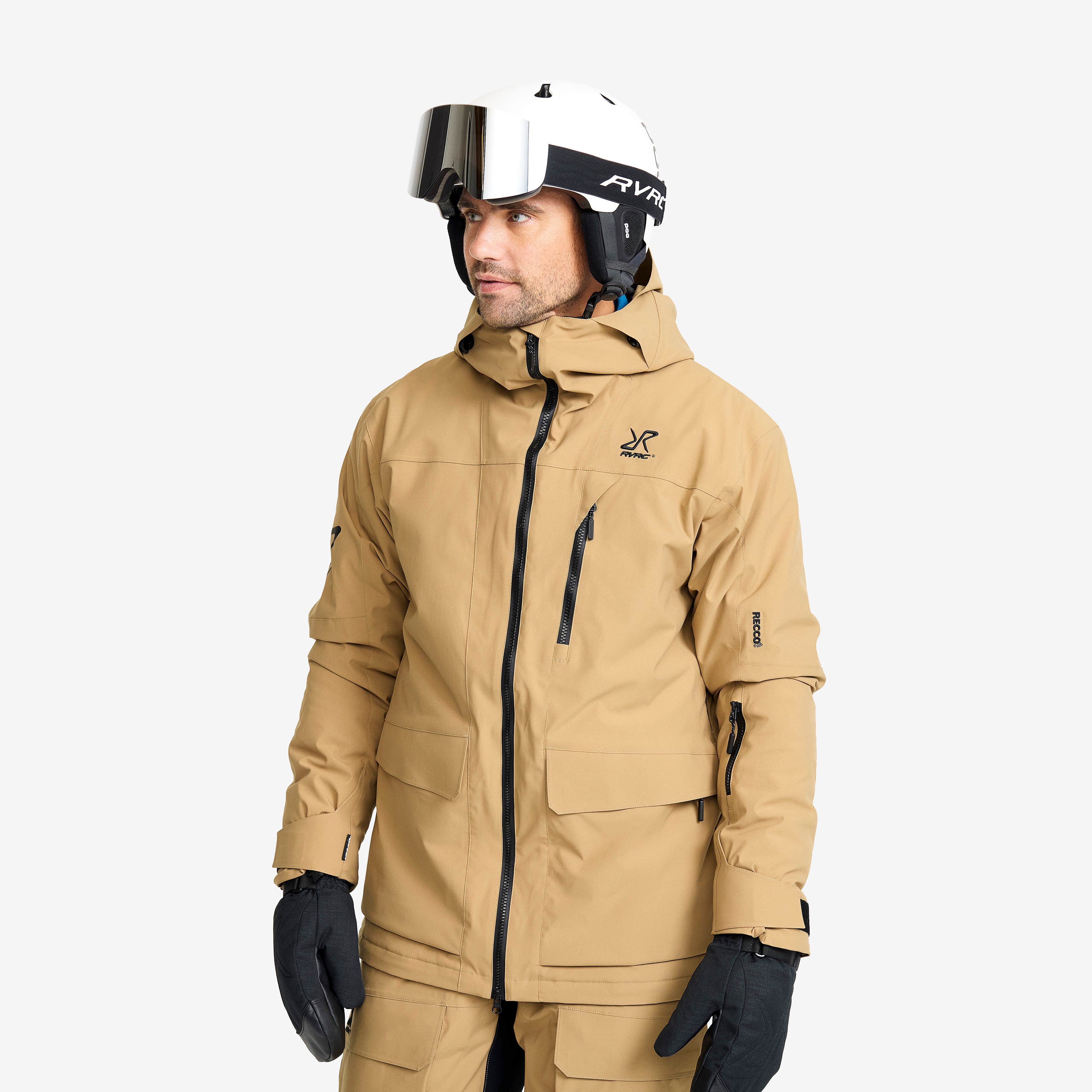 Halo 2L Insulated Ski Jacket Herre Kelp Beige