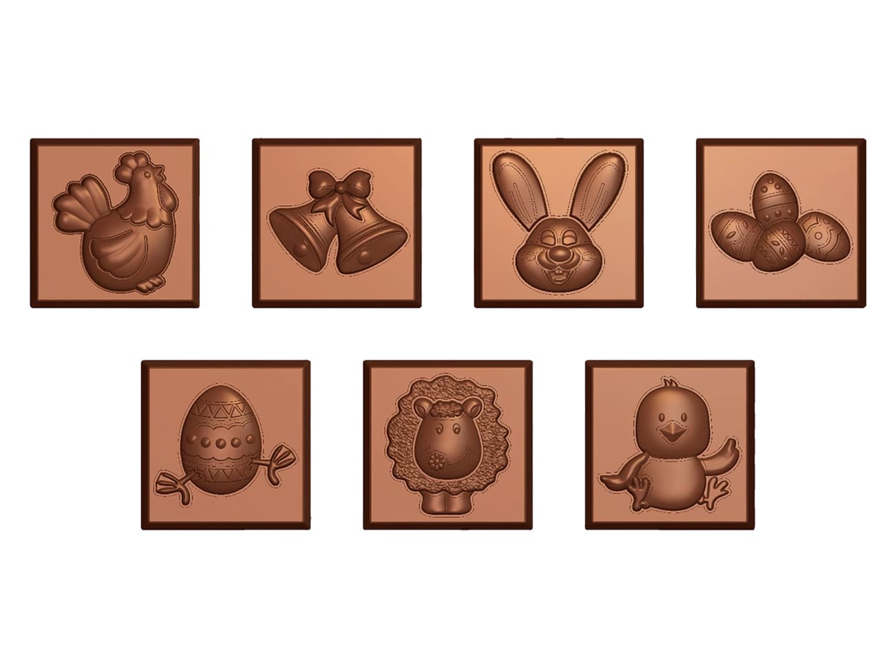Moule chocolat - napolitains de Pâques