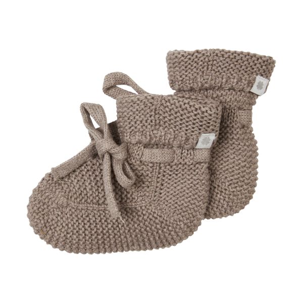 Noppies Nelson Slofjes Taupe Melange One Size