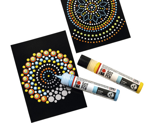 Marabu Stippenpenset “Mandala” 4x25 ml