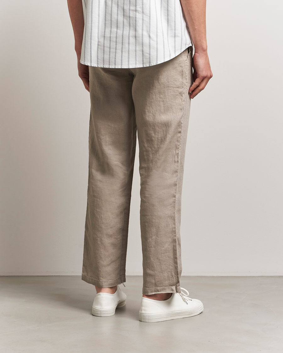 Samsøe Samsøe Jabari Linen Drawstring Trousers Greige
