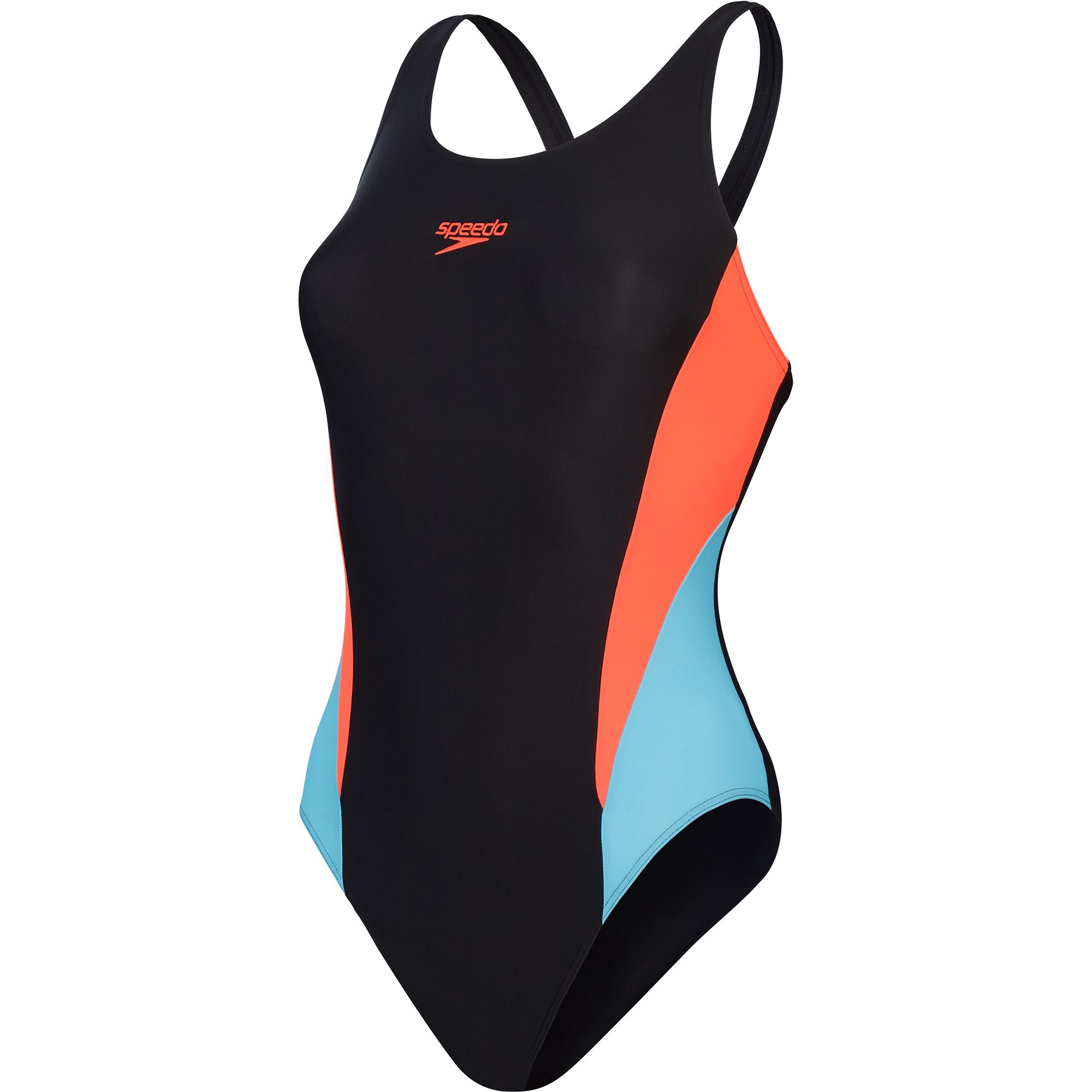 Speedo Colourblock 2.0 Badeanzug Damen schwarz