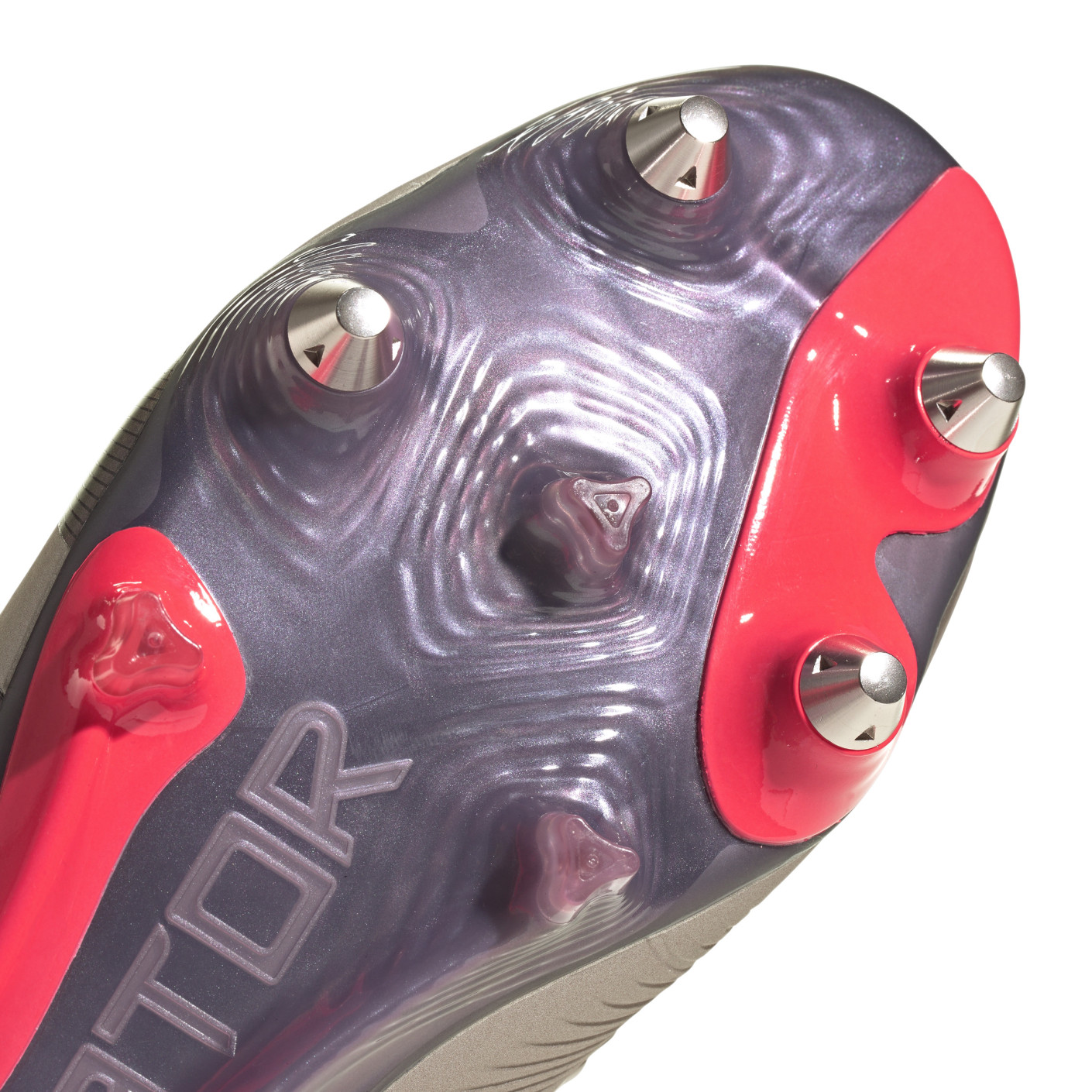 Adidas Predator Elite IJzeren-Nop Voetbalschoenen (SG) Zilver Zwart Roze