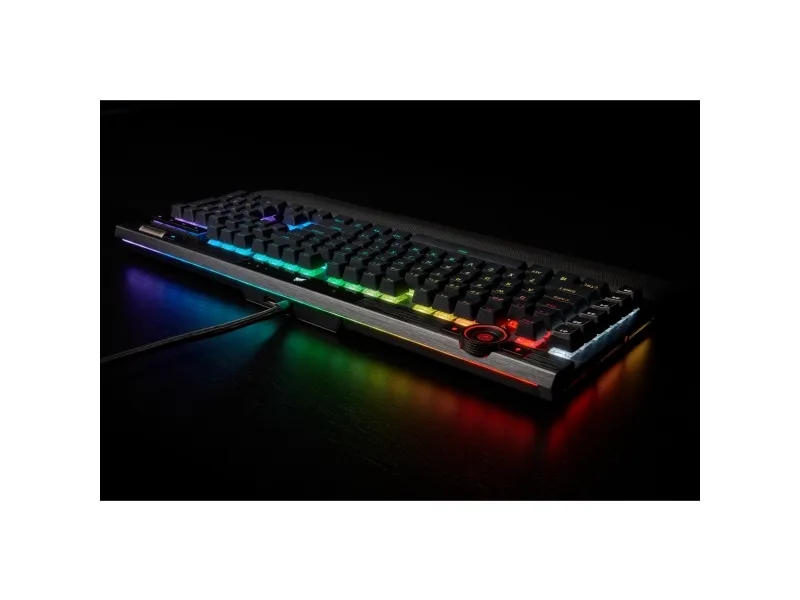 CORSAIR | K100 RGB - tastatur - bagbelyst - USB - Nordisk - tastaturkontakt: CORSAIR OPX RGB