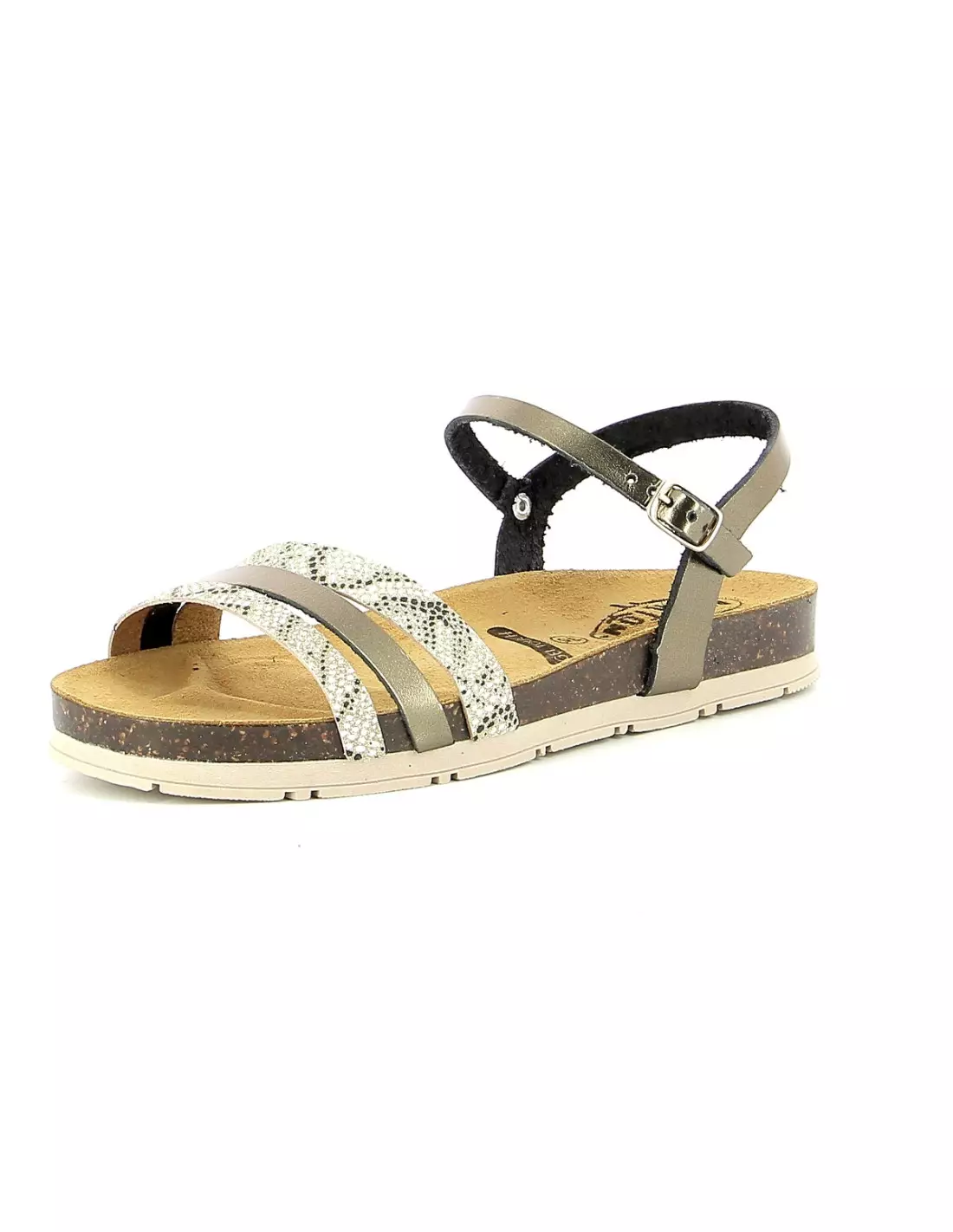 PLAKTON GREEN METALUX - Sandales & nu-pieds Bronzeor