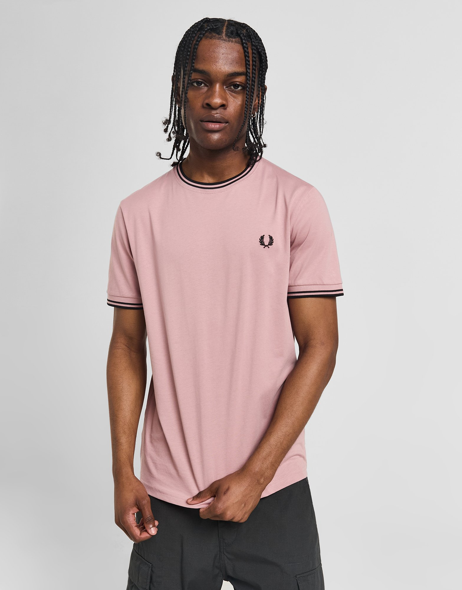 Fred Perry T-Shirt à Manches Courtes Twin Tipped Ringer Homme