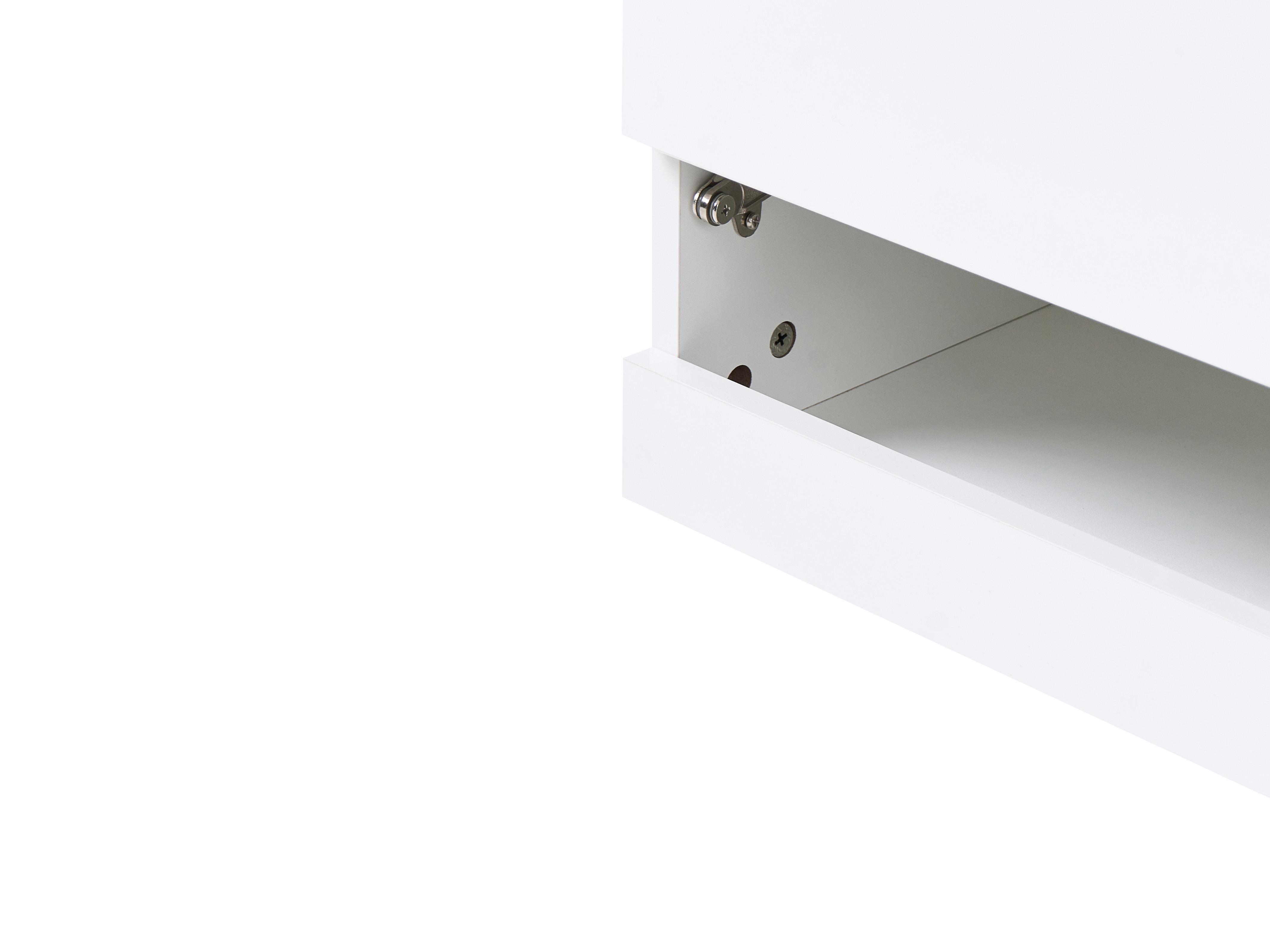 TV-meubel met LED EDMONTON Wit