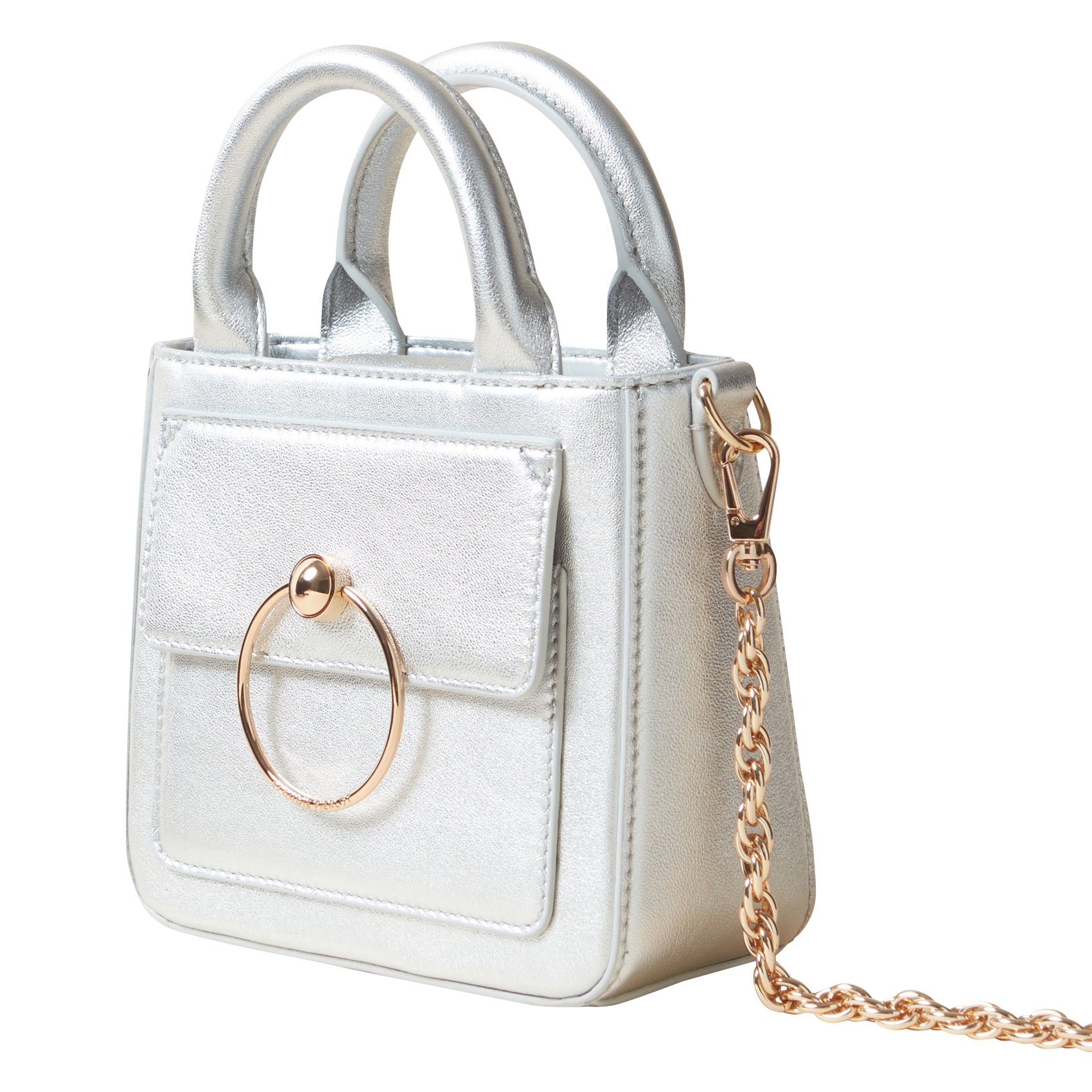 Sac à main en cuir | Argent