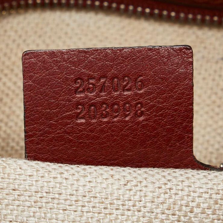 Gucci Vintage Gucci Shoulder Bag Burgundy