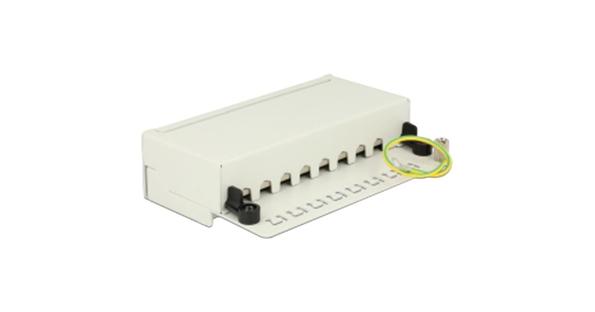 DeLOCKDesktop patchpaneel 8 Port Cat.6A  (Grijs)