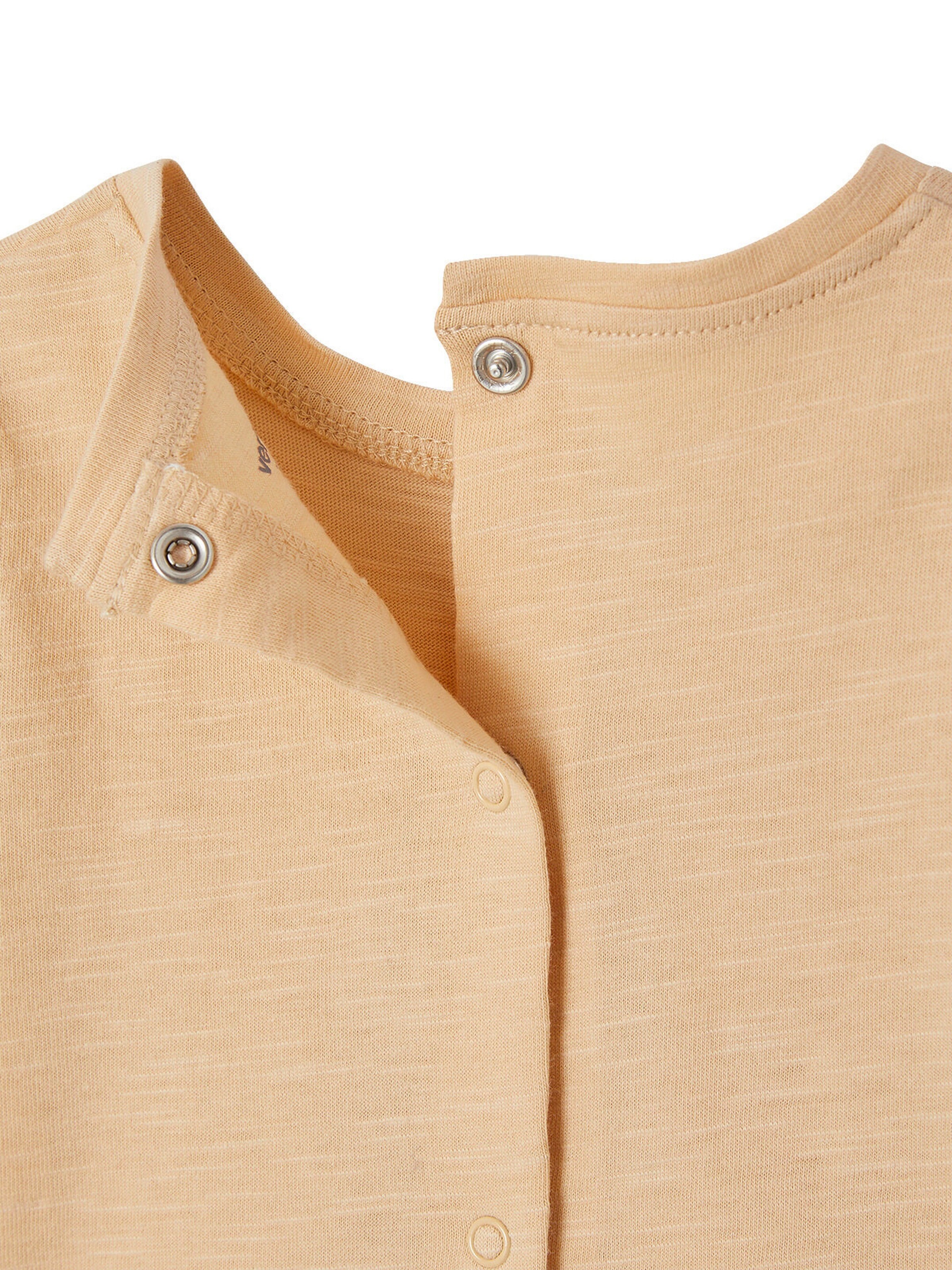 Vertbaudet 2er-Pack Baby T-Shirts aus Bio-Baumwolle beige