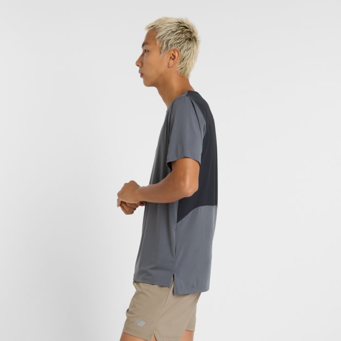 New Balance Herre T-shirts RC Race Day T-Shirt Grå